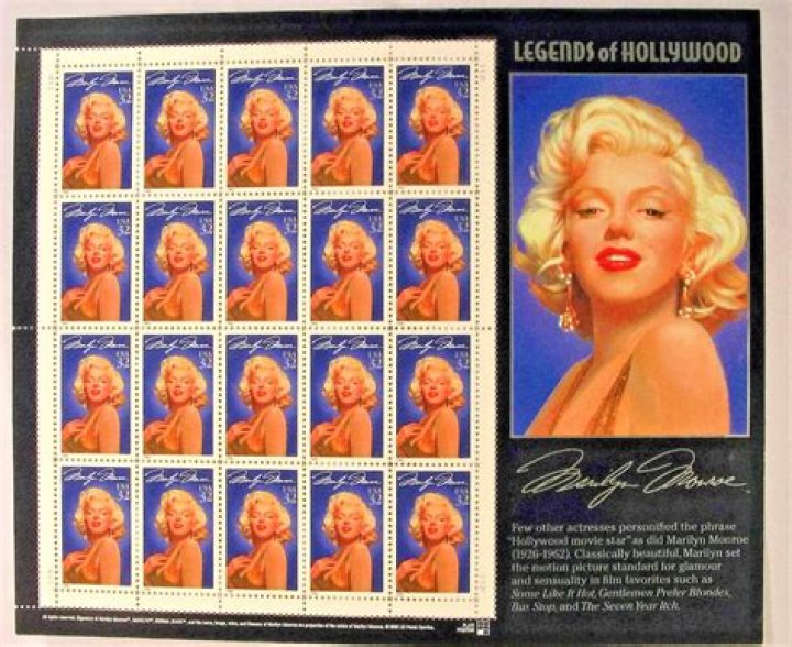 marilyn monroe stamps value